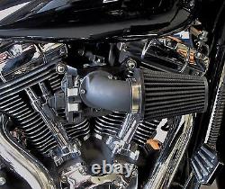 Outlaw Black Cone Air Cleaner & Filter Kit 2008-2015 Touring Flht/r/x Harley