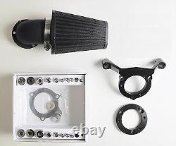 Outlaw Black Cone Air Cleaner & Filter Kit 2008-2015 Touring Flht/r/x Harley