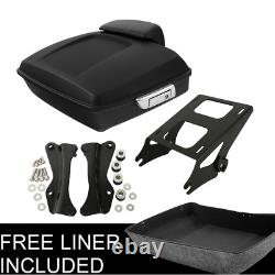 Pack Trunk Mount Rack Docking Kit Pad Fit For Harley Tour Pak Road Glide 2014-Up