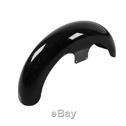 Painted Black 21 Wrap Front Fender For Harley Davidson Touring Custom Baggers