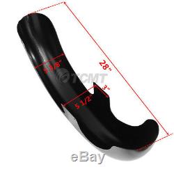 Painted Black 21 Wrap Front Fender For Harley Davidson Touring Custom Baggers