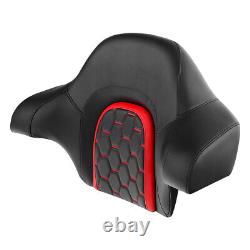 Passenger Backrest Pad Fit For Harley Touring Road Street Glide FLHX 2014-2024