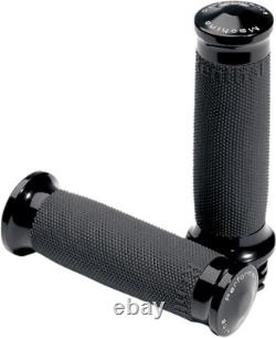 Performance Machine Black Contour TBW Hand Grips fits 2008-2022 Harley Touring