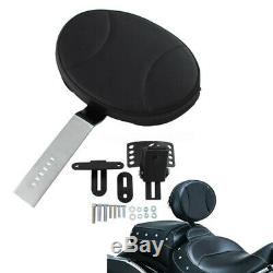 Plug-In Driver Rider Backrest Pad For Harley Touring Street Glide FLHR 1997-2019