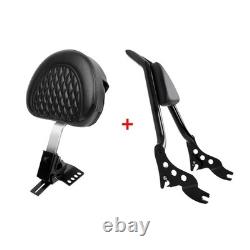 Plug-in Driver Backrest & Passenger Sissy Bar For Harley Street Road Glide 09-24