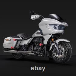 ProTek Front Red CNC with Carbon High Way Peg One Step Crash Bar For Harley