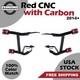 Protek Rear Performance Red With Carbon Crash Bar Saddlebags Guards Fits Harley