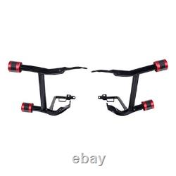 ProTek Rear Performance Red with Carbon Crash Bar Saddlebags Guards Fits Harley
