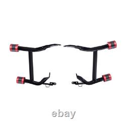 ProTek Rear Performance Red with Carbon Crash Bar Saddlebags Guards Fits Harley