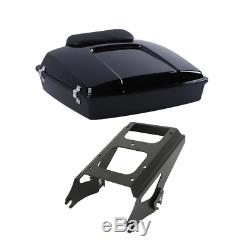 Razor Pack Trunk & Mounting Rack For Harley Tour Pak Road King Glide 2009-2013