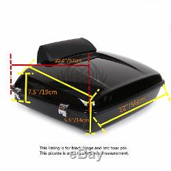 Razor Tour Pak Pack Trunk +Pad with Two-Up Rack For Harley Road Street Glide 14-19