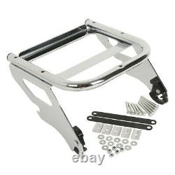 Razor Trunk Backrest Pad Solo Mount Rack Fit For Harley Touring Tour Pak 1997-08
