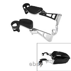 Rear Passenger Arm Rests Armrests Drink Holder Fit For Harley Touring 2014-2024