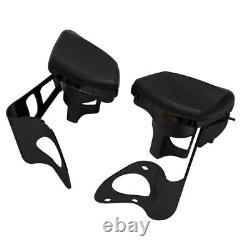 Rear Passenger Armrests With Drink Holder For Harley Touring Electra Glide 14-22