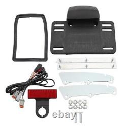 Red Rear Fender Fascia With LED Light Turn Signal For Harley Touring models 14-up