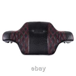 Red Stitching Raptor Wrap Around Backrest Pad For 14+ Harley King Tour Pack
