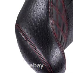 Red Stitching Raptor Wrap Around Backrest Pad For 14+ Harley King Tour Pack Red Stitching Raptor Wrap Around Backrest Pad For 14+ Harley King Tour Pack