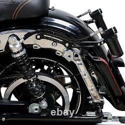 Remote Reservoir Rear Suspensions Shocks Fit For Harley Touring Glide 2014-2024