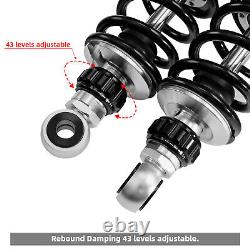 Remote Reservoir Rear Suspensions Shocks Fit For Harley Touring Glide 2014-2024