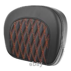 Rider Passenger Seat & Backrest Pad Fit For Harley Touring Glide 2009-Up 2021