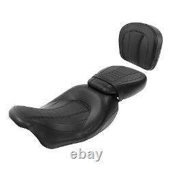 Rider Passenger Seat &Backrest Pad Fit For Harley Touring Road Glide 2009-2023