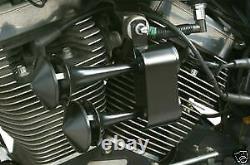 Rivco Black 128dB Dual Air Horn for Harley Davidson Softail Touring Dyna XL