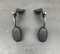 Rivco Black Adjustable Passenger Armrests for 2014-UP Harley Touring
