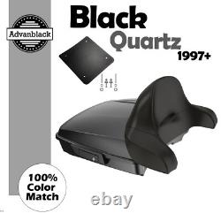 Rushmore Razor Tour Pack Wrap Around BLACK QUARTZ For Harley/Softail 97+