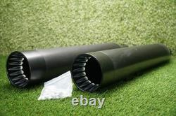 SHARKROAD 4.5 Slip-On Mufflers Harley Touring 2017-Up Black HDMF-451718BB