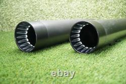 SHARKROAD 4.5 Slip-On Mufflers Harley Touring 2017-Up Black HDMF-451718BB