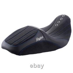 SIK Baggers Blue Stitching Seat For Harley Touring 2009-2023 by Advanblack
