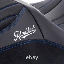 SIK Baggers Blue Stitching Seat For Harley Touring 2009-2023 by Advanblack