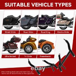 Saddle Bag Guards Crash Bar For Harley Road Glide Street Glide Special 2009-2023
