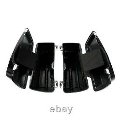 Saddle Bags with Lid & Latch Keys Saddlebag Trunk Fit For Harley Softail Touring