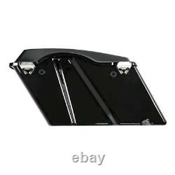 Saddle Bags with Lid & Latch Keys Saddlebag Trunk Fit For Harley Softail Touring