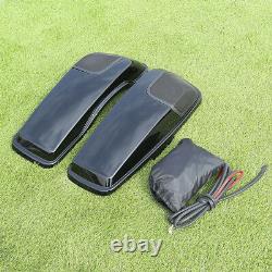 Saddlebag Saddle Bags Lids Speaker Cutouts with Grill For Harley Touring 2014-2020