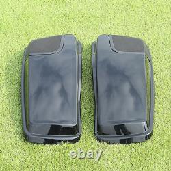 Saddlebag Saddle Bags Lids Speaker Cutouts with Grill For Harley Touring 2014-2020