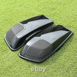 Saddlebag Saddle Bags Lids Speaker Cutouts with Grill For Harley Touring 2014-2020