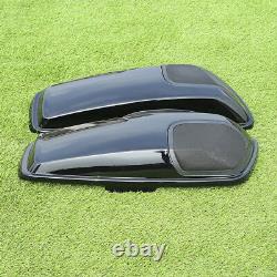 Saddlebag Saddle Bags Lids Speaker Cutouts with Grill For Harley Touring 2014-2020