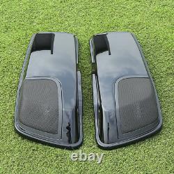 Saddlebag Saddle Bags Lids Speaker Cutouts with Grill For Harley Touring 2014-2020