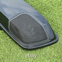 Saddlebag Saddle Bags Lids Speaker Cutouts with Grill For Harley Touring 2014-2020