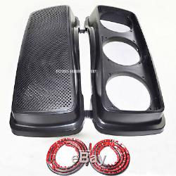 Saddlebag Triple 6.5 Speaker Lids Seal For HD Harley Touring Bagger 1993-2013