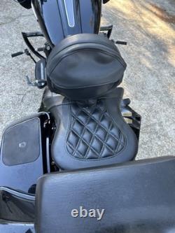 Saddleman Road Sofa 14-23 Harley Touring Motorcycle Black Leather