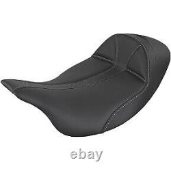 Saddlemen 808-07B-0042L Dominator Low Solo Seat Gray Stitch for Touring 08-23