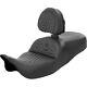 Saddlemen 808-07b-189br Roadsofa Seat With Backrest Honeycomb Stitch 08-23 Touring