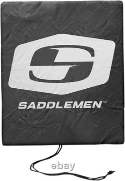 Saddlemen Black Textile Tactical Deluxe Cruiser Tail Bag for Harley Touring