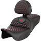 Saddlemen Roadsofa Seat With Backrest Red Honeycomb Stitch For 08-23 Touring