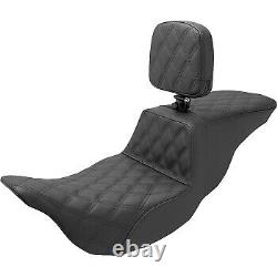 Saddlemen Tour Step-Up Seat Full Lattice Stitch with Backrest for 08-23 Touring