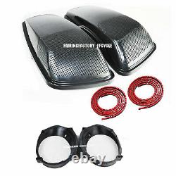Single 6x9 Speaker Lids CVO Style W Rims For 2014up HD Harley Touring Saddlebags