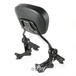 Sissy Bar Backrest Adjustable Docking Fit For Harley Touring Road Glide 14-2022